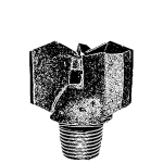 chevron type drag bit